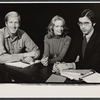 Ken Howard, Diane Kagan and Anthony Scully in rehearsal for the stage production Little Black Sheep