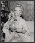 Eva Gabor in rehearsal for the stage production Little Glass Clock