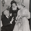 Angela Thornton, Eva Gabor and unidentified in rehearsal for the stage production Little Glass Clock