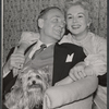 Bramwell Fletcher and Eva Gabor in rehearsal for the stage production Little Glass Clock