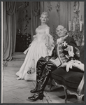 Eva Gabor and Reginald Gardiner in the stage production Little Glass Clock