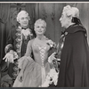 Bramwell Fletcher, Eva Gabor and Reginald Gardiner in the stage production Little Glass Clock