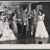 William Graham, Mario Siletti, Eileen Brennan [right] and unidentified others in the stage production Little Mary Sunshine