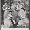 Mario Siletti [center] and unidentified others in the stage production Little Mary Sunshine