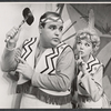 Eileen Brennan, Mario Siletti, Floria Mari [right] and unidentified others in the stage production Little Mary Sunshine