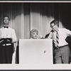 Unidentified actor, Nancy Andrews and Peter Turgeon in the 1962 stage production Little Me