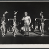 Sid Caesar [center] and ensemble in the 1962 stage production Little Me
