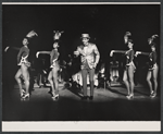 Sid Caesar [center] and ensemble in the 1962 stage production Little Me
