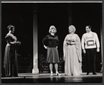 Virginia Martin, Nancy Andrews, Sid Caesar and unidentified in the 1962 stage production Little Me