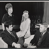 Elliott Gould, Ruth White, Barbara Cook and Alexander H. Cohen in rehearsal for the 1967 Broadway production of Little Murders