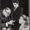 John Randolph, Elliott Gould and Barbara Cook in rehearsal for the 1967 Broadway production of Little Murders