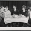 Heywood Hale Broun, Barbara Cook, Elliott Gould, Ruth White and David Steinberg in the 1967 Broadway production of Little Murders