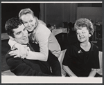 Elliott Gould, Barbara Cook and Ruth White in rehearsal for the 1967 Broadway production of Little Murders