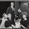Barbara Cook, Elliott Gould, playwright Jules Feiffer, George L. Sherman and Ruth White in rehearsal for the 1967 Broadway production of Little Murders