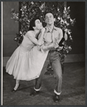 Dorothy Jarnac and Joel Grey in the stage production The Littlest Revue