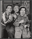 Joel Grey, Larry Storch and Charlotte Rae in the stage production The Littlest Revue