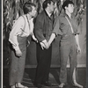 Timmy Everett, Richard Ide and unidentified [center] in the stage production Livin' the Life