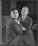 Roddy McDowall and Polly Rowles in rehearsal for the stage production Look After Lulu