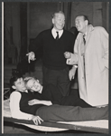 Cyril Ritchard, Noel Coward, Roddy McDowall and Tammy Grimes in publicity photo for the stage production Look After Lulu