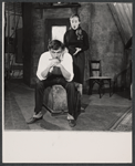 Kenneth Haigh and unidentified in the stage production Look Back in Anger