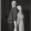 Anthony Perkins and Frances Hyland in rehearsal for the stage production Look Homeward, Angel