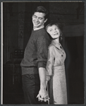 Anthony Perkins and Frances Hyland in rehearsal for the stage production Look Homeward, Angel