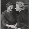 Anthony Perkins and Bibi Osterwald in rehearsal for the stage production Look Homeward, Angel