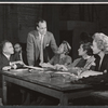 George Roy Hill, Bibi Osterwald, Anthony Perkins and Jo Van Fleet in rehearsal for the stage production Look Homeward, Angel