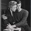 Jo Van Fleet and Anthony Perkins in rehearsal for the stage production Look Homeward, Angel