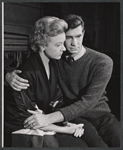 Jo Van Fleet and Anthony Perkins in rehearsal for the stage production Look Homeward, Angel