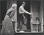 Anthony Perkins and unidentified in the stage production Look Homeward, Angel