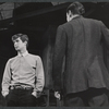 Anthony Perkins and Arthur Hill in the stage production Look Homeward, Angel