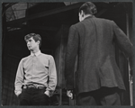 Anthony Perkins and Arthur Hill in the stage production Look Homeward, Angel