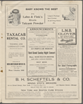 Program from concert at Metropolitan Opera House, New York, Nov. 30, 1909