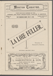 La Loie Fuller Dance Program, Boston Theater