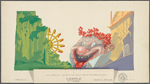 Set design for the stage production By the Beautiful Sea (color sketch for old mill and face)