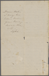 Peabody, Elizabeth P[almer, sister], ALS to. Mar. 26, 1851. 