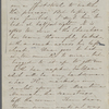 [Peabody,] Elizabeth [Palmer, sister?], ALS to. Oct. 2, 1851.