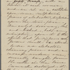 [Peabody,] Elizabeth [Palmer, sister], ALS  to. Jan. 22, 1854.
