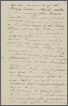 [Peabody,] Elizabeth [Palmer, sister], ALS  to. Nov. 14, 1854.