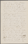 [Peabody], Elizabeth [Palmer, sister], AL (incomplete) to. Mar. 29 - Apr. 2, [1859?].