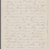 [Peabody], Elizabeth [Palmer, sister], AL (incomplete) to. [Apr.?] 24, [1859?].