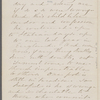 [Peabody], Elizabeth [Palmer, sister], AL (incomplete) to. [Apr.?] 24, [1859?].