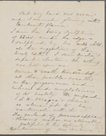 [Peabody], Elizabeth [Palmer, sister], ALS to. Oct. 20, [1859?].