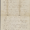 [Peabody], Elizabeth [Palmer, sister], ALS (incomplete) to. [1859].