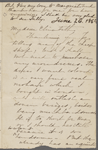 [Peabody,] Elizabeth [Palmer, sister], ALS to. [Jan. 1860].
