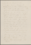 [Peabody,] Elizabeth [Palmer, sister], AL (incomplete) to. [1857-1860]. Previously: [n.d.]