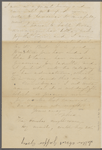 [Peabody,] Elizabeth [Palmer, sister], AL (incomplete) to. [1857-1860]. Previously: [n.d.]