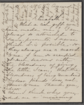 [Peabody,] Elizabeth [Palmer, sister], AL (incomplete) to. May 11, 1860.
