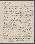 [Peabody,] Elizabeth [Palmer, sister], ALS to. [1860?].